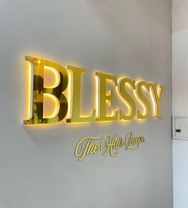 LC chữ tùy chỉnh Backlit Acrylic 3D thiết kế LED chiếu sáng kinh doanh kênh chữ dẫn đăng ký - Product Image 5