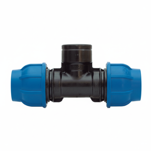 Raccordo a T Femmina in Nylon 20 mm X 1/2 X 20 Pn16 Connettori in Plastica PE per Irrigazione Giardino Confezione da 5 Pezzi - Product Image 1