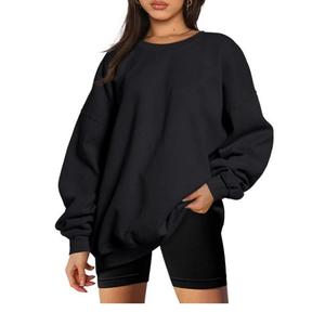 Sudaderas con logotipo personalizado 2025, sudadera de talla grande de gran tamaño para mujer, sudadera de algodón de alta calidad del proveedor BD - Product Image 3