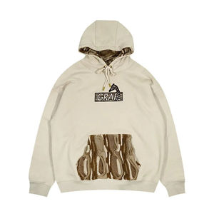 เสื้อกันหนาวมีฮู้ดคอวีแนววินเทจสำหรับผู้ชาย - Product Image 3