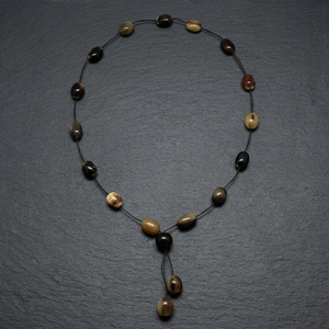 Collar Unisex de Cadena con Eslabones de Cuerno Natural, Ecológico, Inspirado en un Estilo de Vida Saludable, 90 cm, Ideal para Aniversarios, Joyería de Moda - Product Image 2