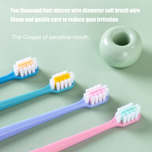 Trou de suspension sur la poignée forme carrée trou d'ancrage conique PBT poils brosse à dents brosse à dents adulte - Product Image 2