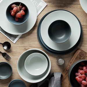 Service de vaisselle réutilisable en porcelaine XINWEE, design nordique, compatible lave-vaisselle et four, avec ustensiles, pour le Festival du Printemps - Product Image 2