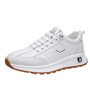 Zapatillas Deportivas Blancas para Hombre, Forro de Felpa para Invierno, con Cordones, Punta Redonda, Suela de Goma Antideslizante, Entresuela de EVA, Zapatos Casuales de Moda - Product Image 5