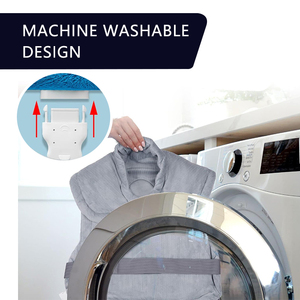 Coussin chauffant professionnel pour le dos-Thérapie électrique par la chaleur humide, lavable en machine, soulagement des douleurs musculaires - Product Image 5