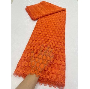 Vente chaude Design Guipure Cordon Dentelle Tissu Aso Ebi pour Robe De Soirée Brodée Dubaï - Product Image 3