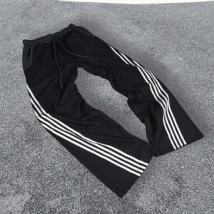 Pantalones Deportivos Personalizados para Hombre, a Rayas, de Pierna Ancha, Holgados, Apilados, Casuales, de Algodón, Cintura Media, Elásticos - Product Image 2