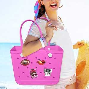 Groot Formaat Pvc Strandtas Bedeltjes Accessoires Hawaii Bloem Strandaccessoires Tas Accessoires - Product Image 1