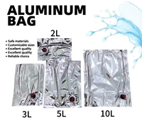 Sac en aluminium aseptique de 96 oz, 3 L, 5 L, boîte BIB avec robinet, pour champagne, vin, sirop, sauce, crème, huile, jus, boissons, produits alimentaires
