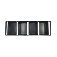 Moule à pain rectangulaire empilable en acier aluminisé antiadhésif pour 4 pains, écologique, compatible four