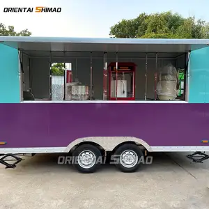 ORIENTAL SHIMAO Hot Sale China Mobile Ice Cream Churros Food Cart Trailer For New Zealand Sale