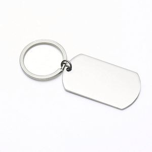 Factory Wholesale Custom Logo <b>Blank</b> Metal Round Laser <b>Key</b> Chain Stainless Steel <b>Blank</b> Engraving Keychain Keyring with logo - Product Image 6