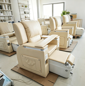 Fauteuil de pédicure électrique inclinable, fauteuil de manucure spa, fauteuil de massage pétrissant, bain de pieds, mobilier de salon - Product Image 3