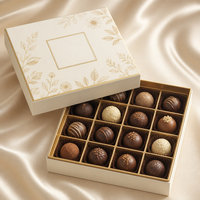 Boîte cadeau en carton rigide avec ruban pour fruits secs, élégante, pour boutique, vente en gros, ensemble de boîtes cadeaux