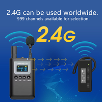 Système de guide touristique sans fil avec fonction Bluetooth 2.4G pour l'interprétation simultanée, l'enseignement et la formation, charge magnétique