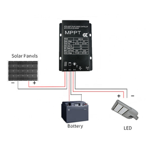 Su geçirmez IP67 MPPT güneş şarj regülatörü 12V 24V <span class=keywords><strong>12A</strong></span> PV regülatörü için güneş sokak işık kontrolörü SMC120 parlak - Product Image 5