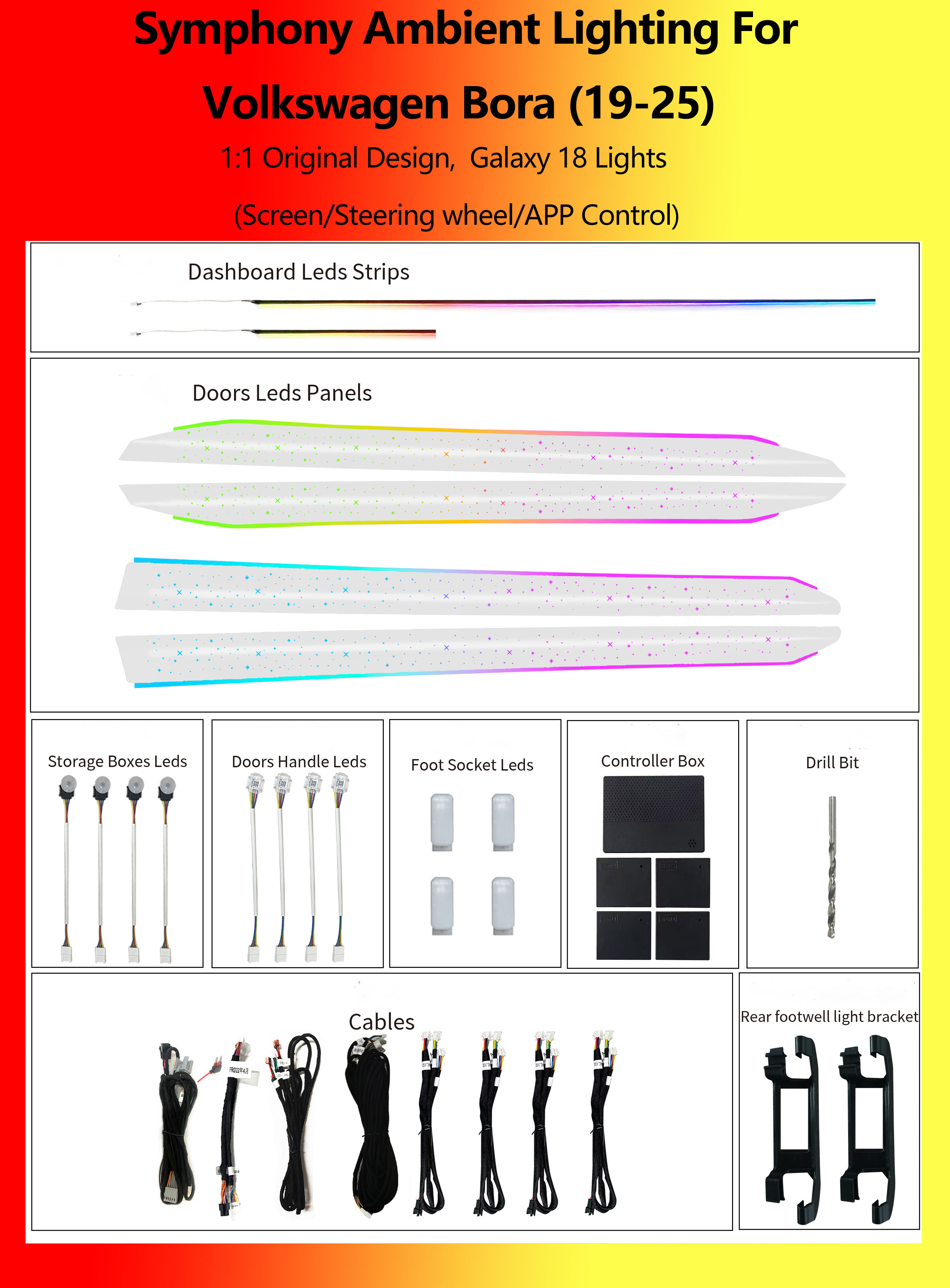 Volkswagen Bora Galaxy Symphony 18 Lights
