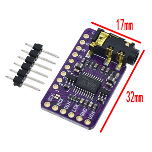 لوحة فك تشفير DAC عالية الجودة I2S IIS microcontrator Raspberry <span class=keywords><strong>Pi</strong></span> صوت رقمي بدون ضياع - Product Image 4