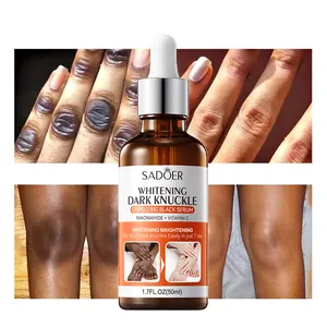 Private Label Dark Knuckles Whitening Serum Lighten Finger Removing Dark Elbow Knee Finger Joint Body Whitening Essential Oil