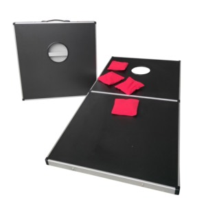 Juego de Cornhole Portátil de Aluminio, Juego de Lanzamiento de Bolsas de Frijoles, Tableros de Cornhole de Metal para Jardín - Product Image 1