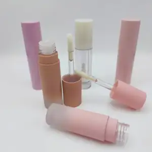 鼠标透明化妆品口红胶印塑料管口红容器印度独特的口红管红色