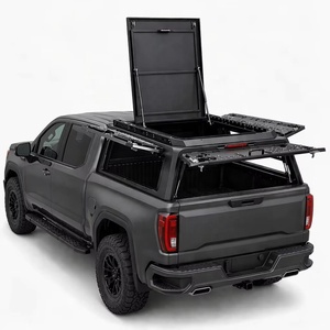 Couvercle de benne rigide pliable manuel haut de gamme, étanche et verrouillable, pour pick-up 4x4, <span class=keywords><strong>4</strong></span> portes, avec capot haut, type canopy pour camping - Product Image 1