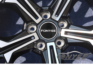 Rines Fonyee F28735 de 19 Pulgadas 8.0/9.0J 5X112, Rines de Aluminio Fundido Multirradio para Audi A3 A4 A5 A6 <span class=keywords><strong>Skoda</strong></span> Superb Kodiaq - Product Image 5