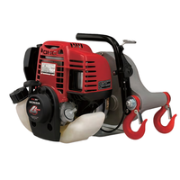 Treuil à manivelle léger de 9,5 kg, traction de 700 kg, moteur puissant, sans électricité, alimenté à l'essence