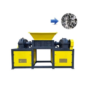 Multi function Doubleshaft plastic shredder for waste plastic recycling plant shaft waste plastic shredder machine for recycling