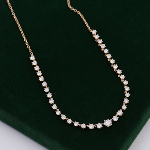 Collier personnalisé de haute qualité en or jaune 18K 14K 10K avec pendentif en diamant créé cultivé en laboratoire pour femmes hommes - Product Image 2