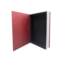 Boîte rigide personnalisée en forme de livre avec fermeture magnétique, motif chat amusant, cadeau fantaisie, rangement secret, finition mate