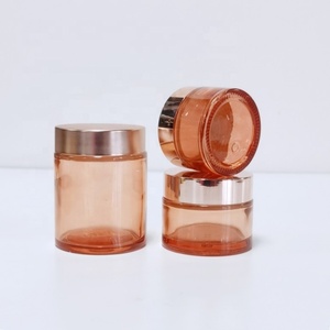 200g Body Butter Cream Container Black White Transparent Frosted Matte Glass Cosmetic Jar With Gold Lid - Product Image 5