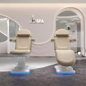 Moderno salone di bellezza viso spa massaggio tavoli 3 motore elettrico terapia cosmetica lettino da massaggio con controllo del piede - Product Image 2