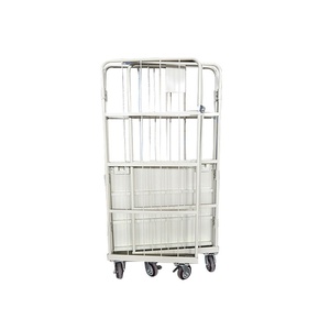 Xe đẩy lưu trữ & hậu cần gấp gọn bằng bạc [Rongle] - Xe đẩy di động nhà kho nhà máy - Product Image 4