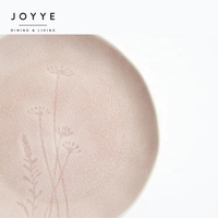 Jmpjoyye — plaque de céramique à motifs de fleurs, assiettes coréennes en céramique rose
