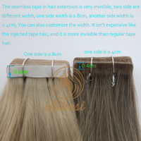 Usine directement en gros vente populaire mince invisible bande cheveux cheveux humains sans couture extensions de bande