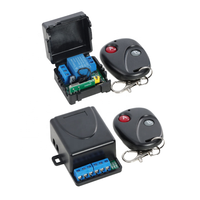 Module de relais sans fil à télécommande 433Mhz DC 5V 12V 1CH 2CH RF avec télécommande pour serrure électromagnétique de porte