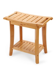 Holz hocker Tabouret <span class=keywords><strong>de</strong></span> salle <span class=keywords><strong>de</strong></span> bain 100% Tabourets en bois naturel <span class=keywords><strong>Banc</strong></span> <span class=keywords><strong>de</strong></span> <span class=keywords><strong>douche</strong></span> en <span class=keywords><strong>bambou</strong></span> moderne - Product Image 4