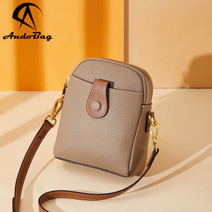 AndoBag Crossbody Shoulder Bags for Women Genuine Cow Leather Fashion <b>Small</b> Square Bag Large Capacity Phone <b>Purse</b> 1220 - Product Image 1