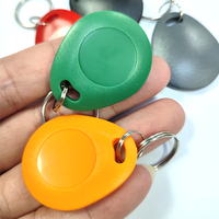Porte-clés RFID personnalisé AB009 TK4100 EM4200 T5577 programmable et réinscriptible UID 125Khz 13.56Mhz ABS NFC avec porte-clés