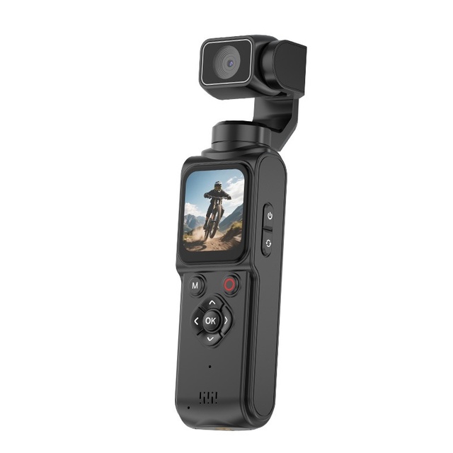 Factory 4K 64MP Handheld Gimbal Camera with WiFi Touch Screen Automatic Rotation & HD Vlog Lens TF Card Pocket Size Vlog