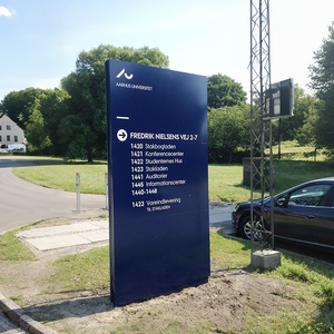 Sistema de Señalización Independiente OEM, Señalización de Pilar, Información Direccional, Guía de Mensajes, Tótem Urbano, Señalización de Poste - Product Image 5