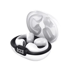 New Blue tooth Earphones Ear Clip Earring JR05 Wireless Headphones with Mic Calling Long Endurance Touch Control Sports Headsets