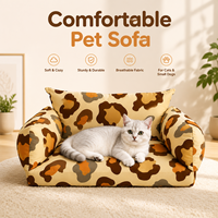 Canapé pour animaux de compagnie personnalisé en usine, lit doux et confortable pour animaux, canapé-lit portable pour chiens, chiots, chats, petits chiens, utilisation intérieure à la maison