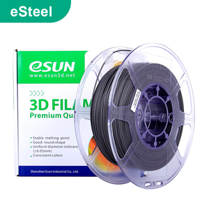 Filament <span class=keywords><strong>PLA</strong></span> pour imprimante 3D ESUN, vente chaude, 1,75 mm, 2,85 mm, haute qualité, lisse, imprimé, couleur acier inoxydable, métal - Product Image 2