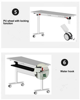 Nouveau design Table de formation Salle de formation combinée Salle de réunion Salle de classe Bureau pliable Mobilier de bureau Tables et chaises