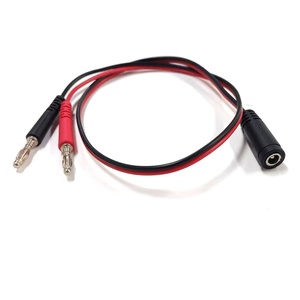 4mm Muz Konnektörü 2.5X5.5 Dişi DC Fiş Kırmızı Siyah DC Güç Uzatma Kablosu Jumper Tel Test Kablosu Laboratuvar için - Product Image 1