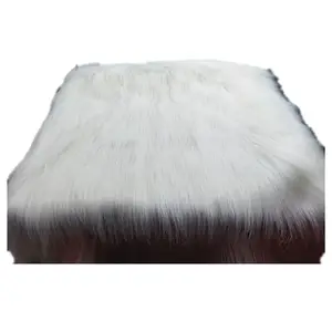 90mm hair long pile white faux fur textile fabric fishing material