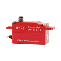 Ventes chaudes Servomoteur KST SV4012-12 SHV 42.0Kgf.cm 0.10sec/60. Voitures RC à profil bas à 4 pôles sans balais en alliage d'aluminium DC12V à ailes fixes