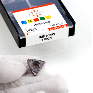 Chất Lượng Cao Vp15tf Carbide Threading Chèn 16ER-14w 1.5iso 1.75iso 11W 16IR Bên Ngoài Threading Công Cụ Cắt PVD Thay Thế - Product Image 1